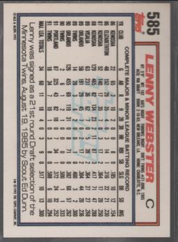 1992 Topps Micro #585 Lenny Webster