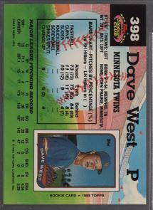 1992 Stadium Club #398 Dave West