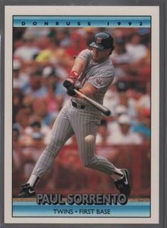 1992 Donruss #752 Paul Sorrento