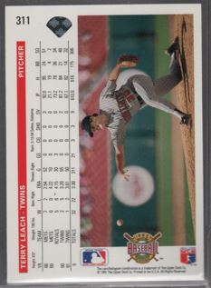 1992 Upper Deck #311 Terry Leach